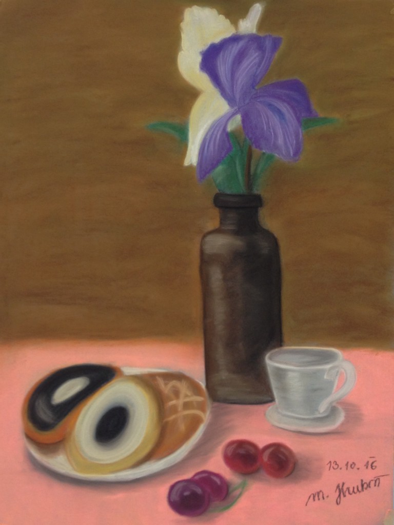 zátiší - technika pastel